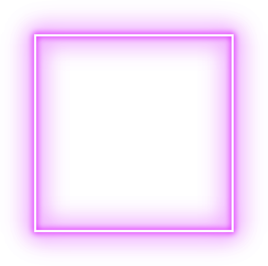 square neon frame