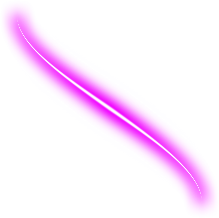 Glowing Pink Neon Curve Line