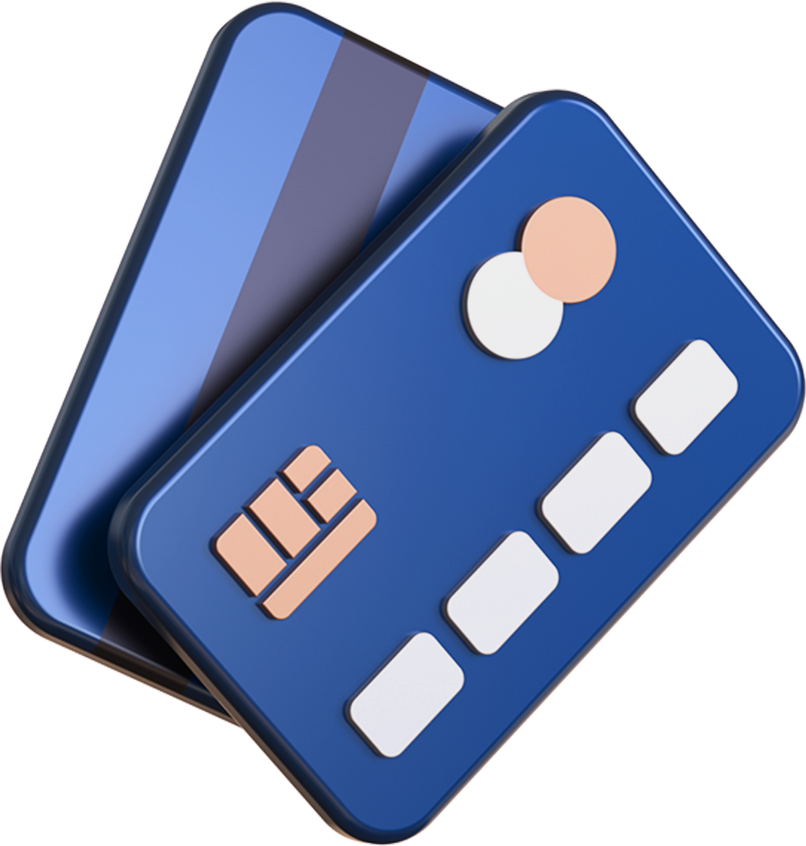 3D Credit Cards Illustration